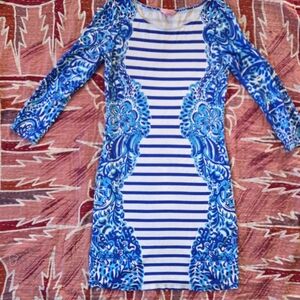 Lilly Pulitzer Nila Patterned Long Sleeve Dress